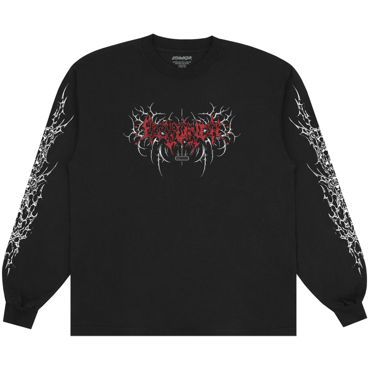 HOLLOW CHAPEL L/S TEE BLACK