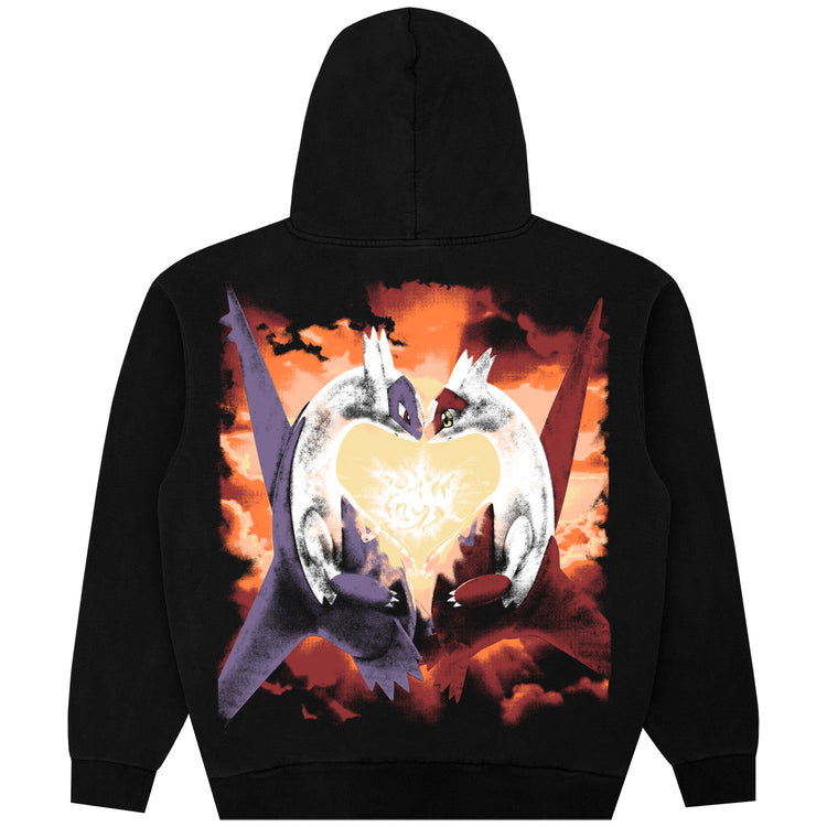 LOVEBIRDS HOODIE BLACK