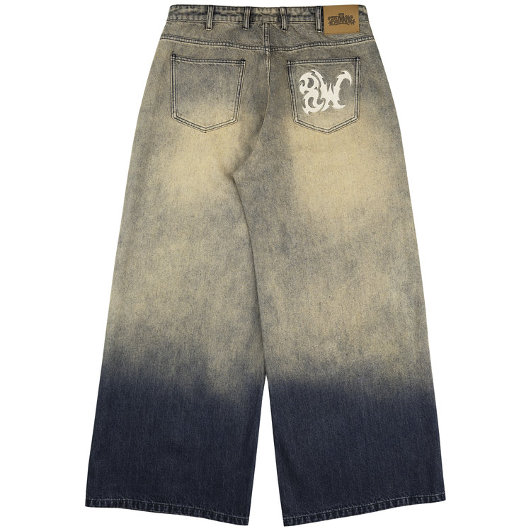 8W MUD WASH BAGGY JEANS