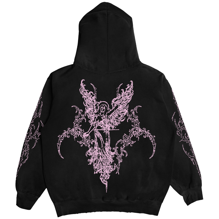 SIGIL ANGEL HOODIE BLACK