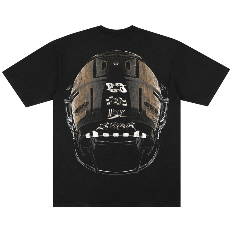 SKULL HELMET TEE BLACK
