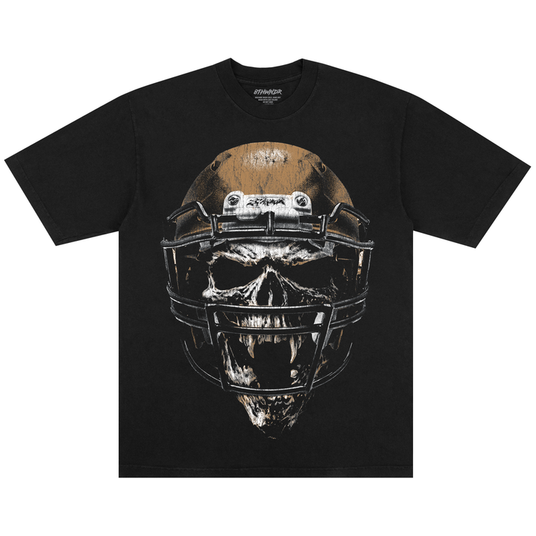 SKULL HELMET TEE BLACK