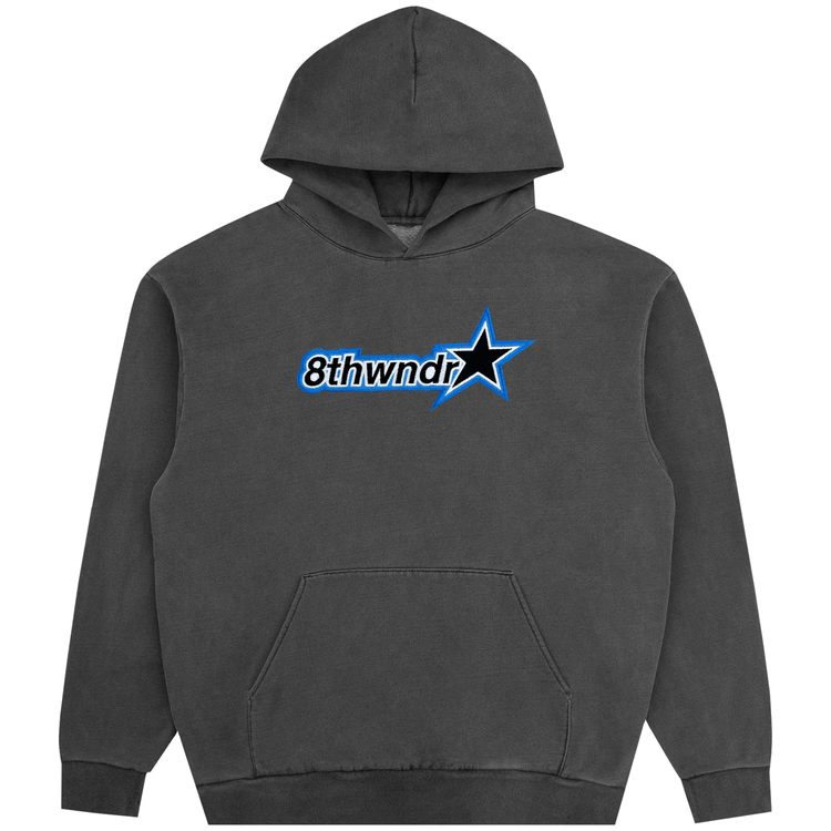STAR LOGO HOODIE VINTAGE BLACK