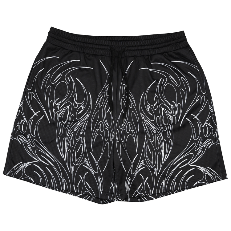 TRIBAL MESH SHORTS BLACK