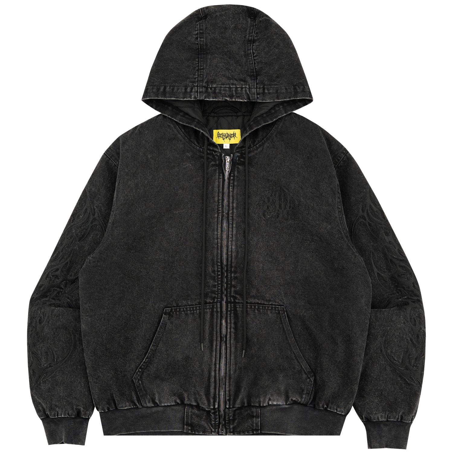 TRIBAL_WORK_JACKET_BLACK_FRONT