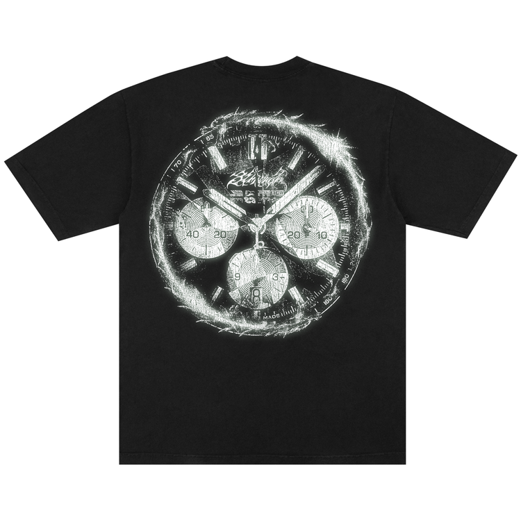 GLOW IN THE DARK WATCH TEE BLACK