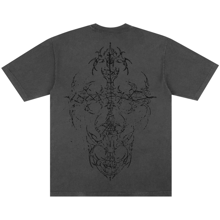 WEB CROSS TEE VINTAGE BLACK