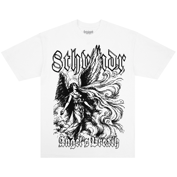 ANGEL’S BREATH TEE WHITE — white background front