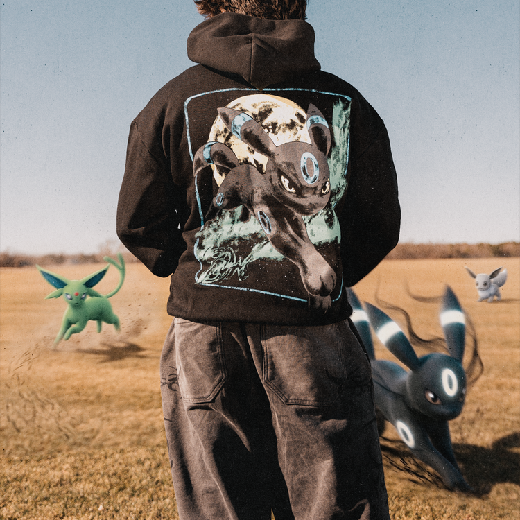 MOONBREON HOODIE BLACK