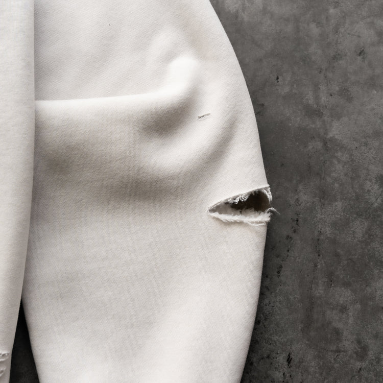 8W ATHLETICS DISTRESSED HOODIE ASH