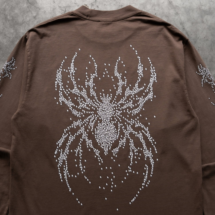 WEBCRAWLER L/S TEE MOCHA