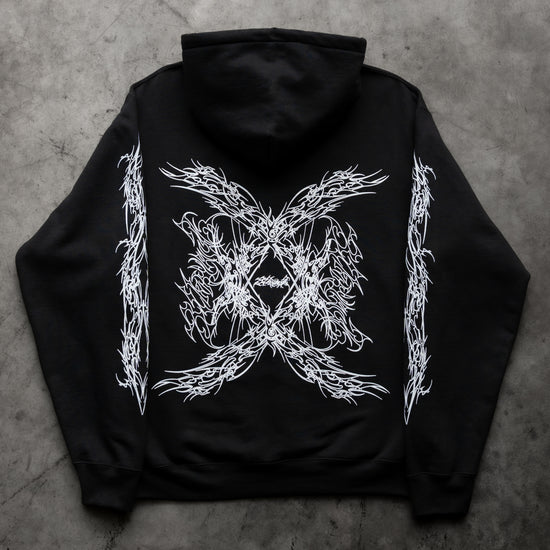 NECKLACE HOODIE BLACK