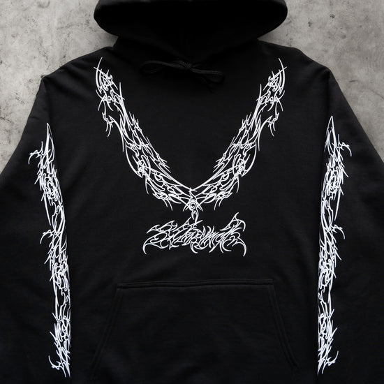 NECKLACE HOODIE BLACK