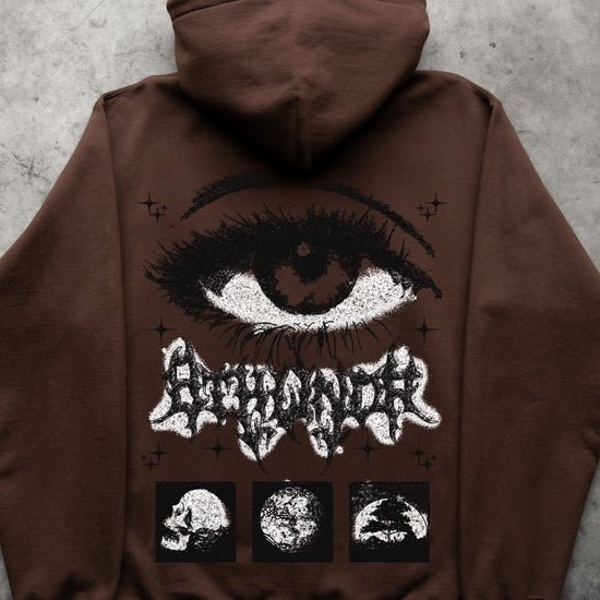 EYE HOODIE BROWN