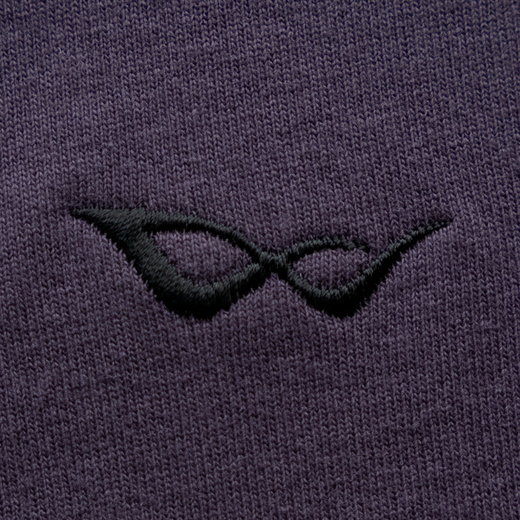 BASIC EMBROIDERED TEE PURPLE