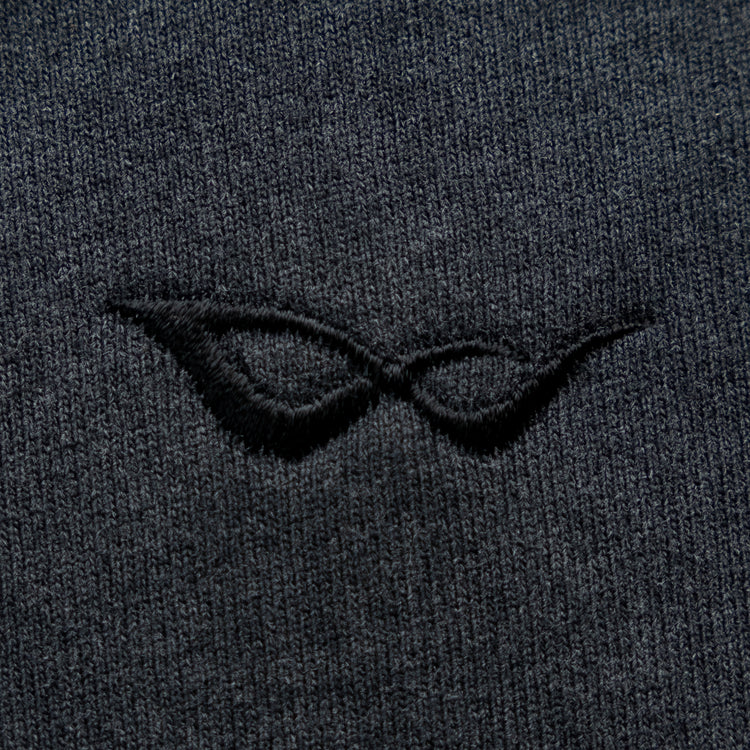 BASIC EMBROIDERED TEE VINTAGE BLACK