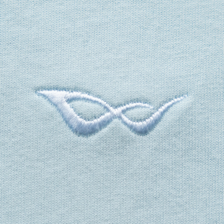 BASIC EMBROIDERED TEE LIGHT BLUE