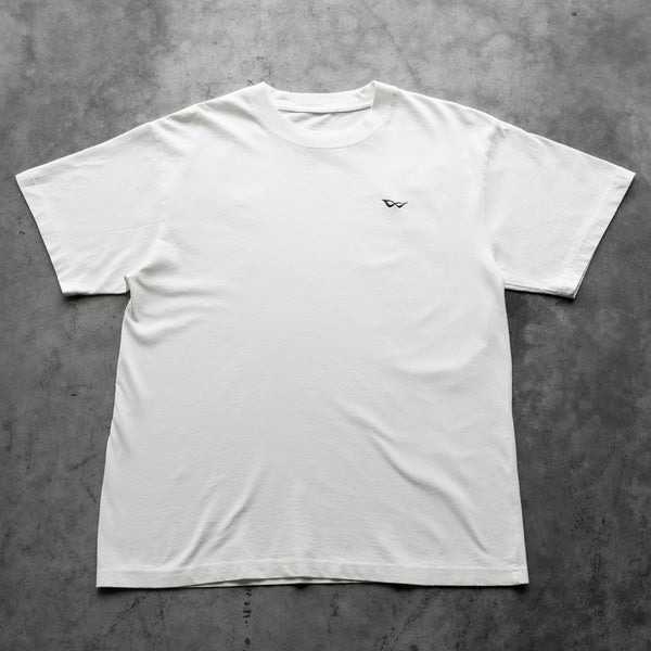 BASIC EMBROIDERED TEE WHITE - Second Image