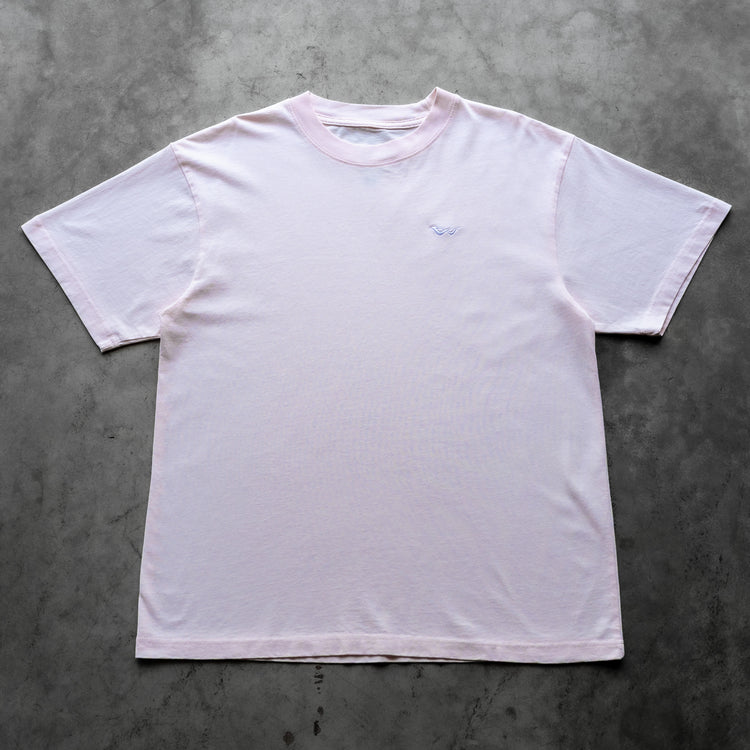 BASIC EMBROIDERED TEE LIGHT PINK