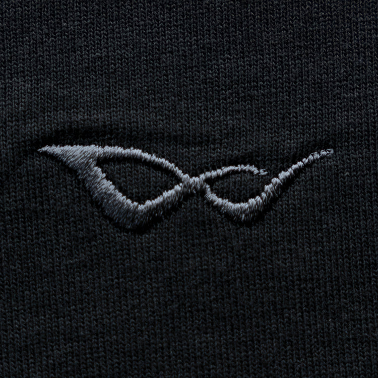 BASIC EMBROIDERED TEE BLACK
