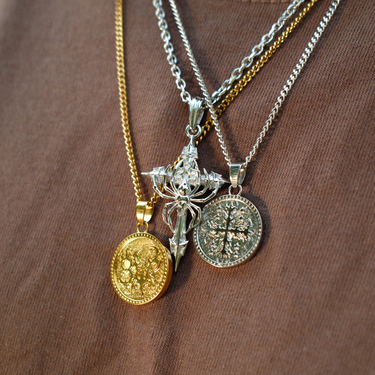 COIN NECKLACE SILVER