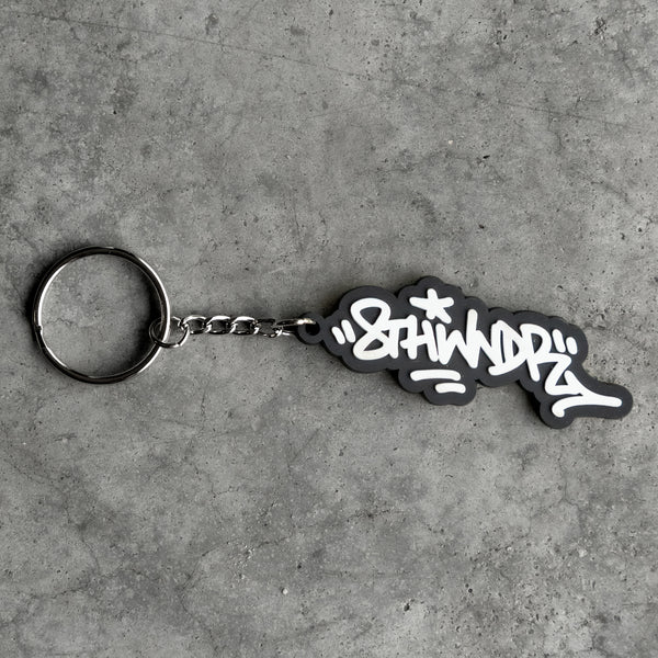 GRAFFITI KEYCHAIN BLACK/WHITE - Second Image