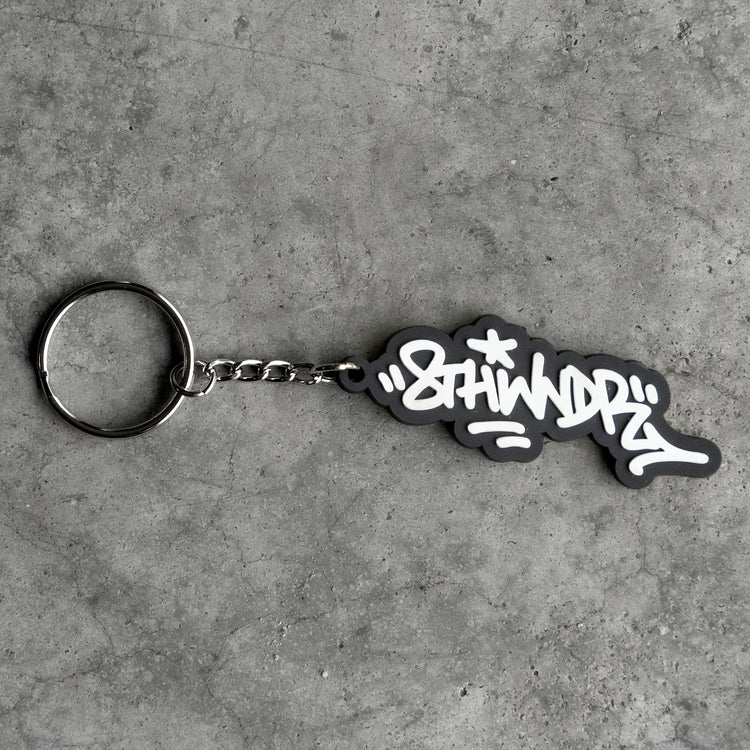 GRAFFITI KEYCHAIN BLACK/WHITE