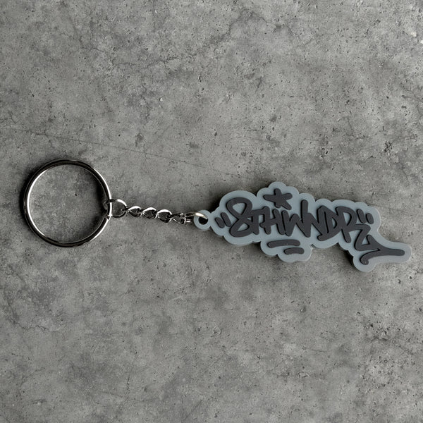 GRAFFITI KEYCHAIN GREY/BLACK - Second Image