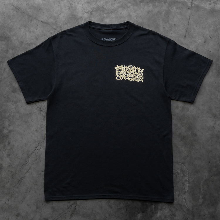 8 YEAR GRAFFITI TEE BLACK