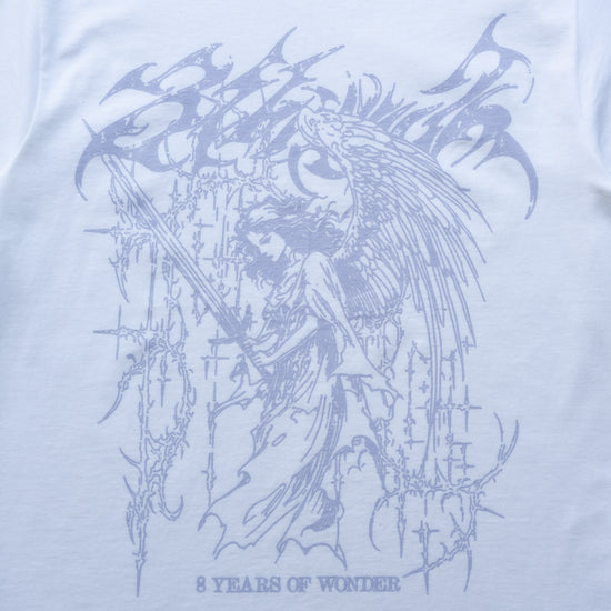 8 YEAR ANGEL TEE WHITE