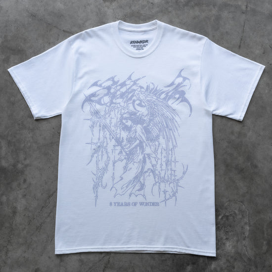 8 YEAR ANGEL TEE WHITE