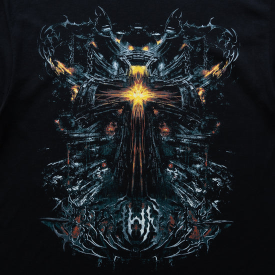 CYBER CROSS TEE BLACK