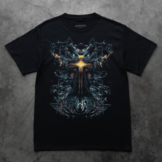 CYBER CROSS TEE BLACK