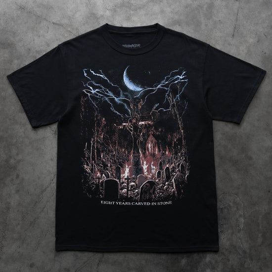 CARVED IN STONE TEE BLACK