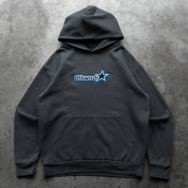 STAR LOGO HOODIE VINTAGE BLACK - Second Image