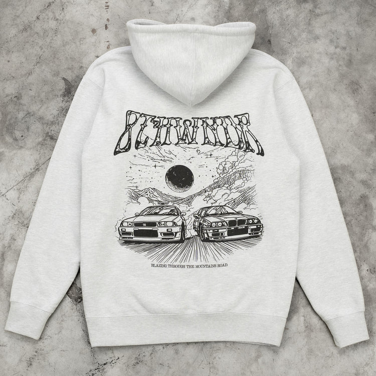 MOUNTAIN ROADS HOODIE GREY