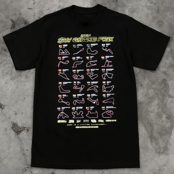 GRAND PRIX TEE BLACK - Second Image