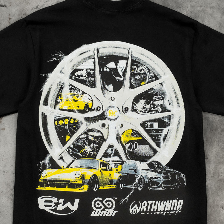 WHEEL TEE BLACK