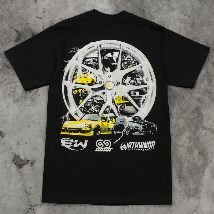 WHEEL TEE BLACK