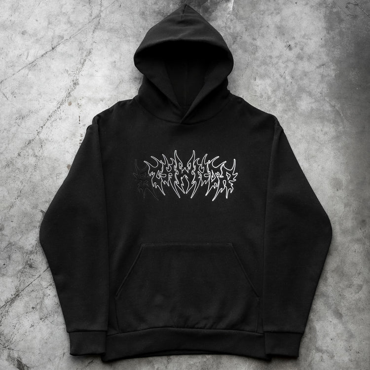 TRIBAL FADE HOODIE BLACK