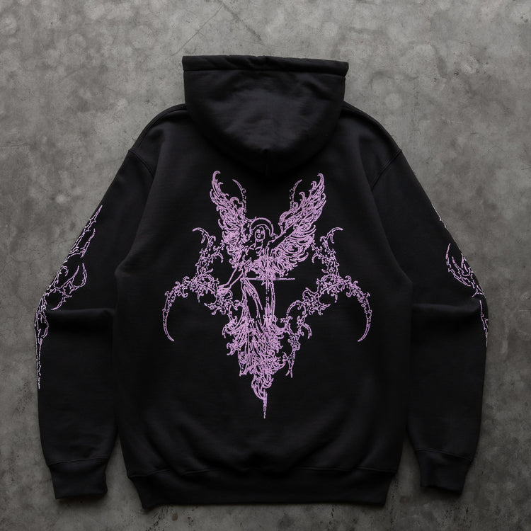 SIGIL ANGEL HOODIE BLACK