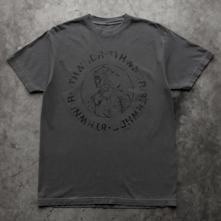 SKELETON KNIGHT TEE VINTAGE BLACK