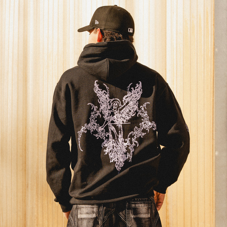 SIGIL ANGEL HOODIE BLACK
