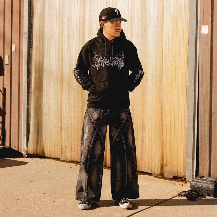 SIGIL ANGEL HOODIE BLACK