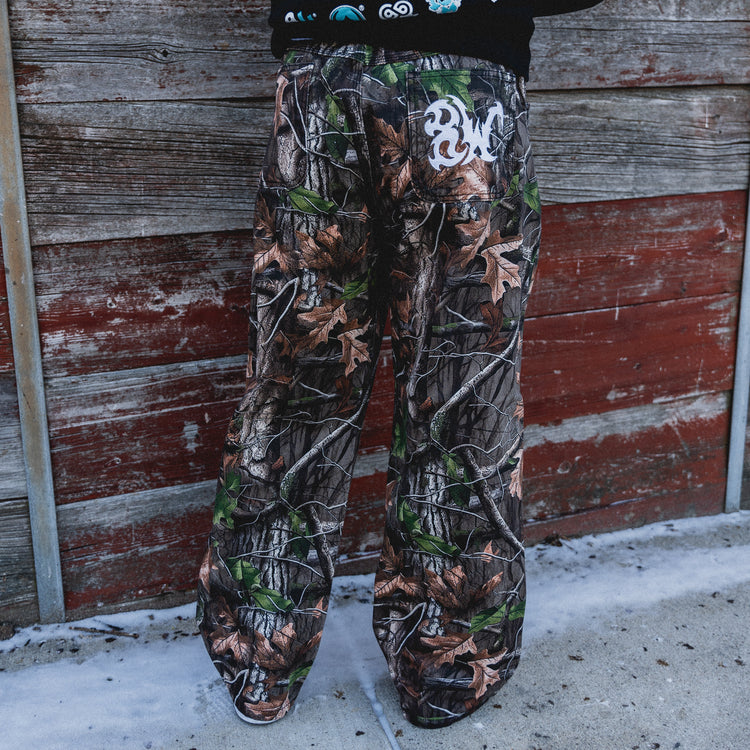 8W FOREST CAMO BAGGY JEANS