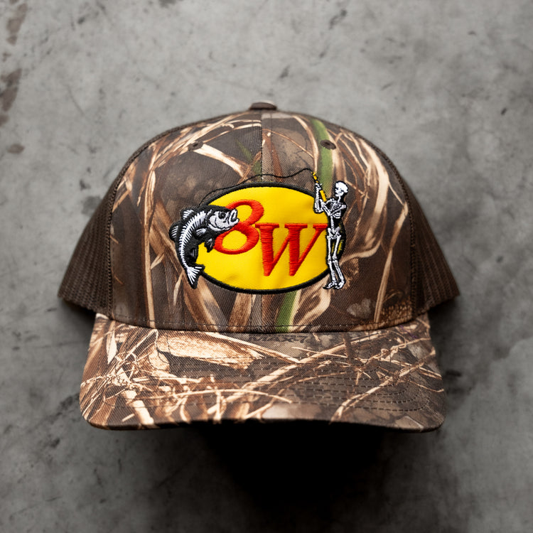 8W FISHING TRUCKER HAT CAMO