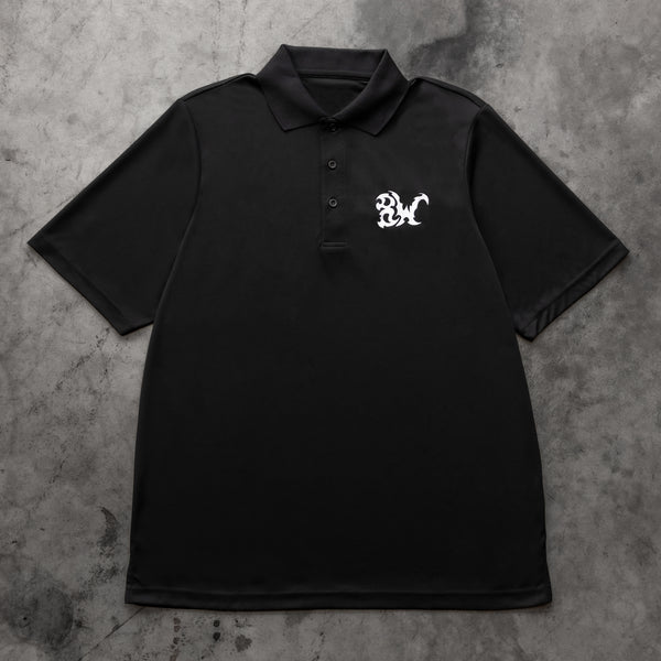8W PIQUE PERFORMANCE POLO BLACK - Second Image