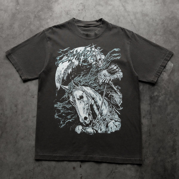 MOON KNIGHT TEE VINTAGE BLACK - Second Image