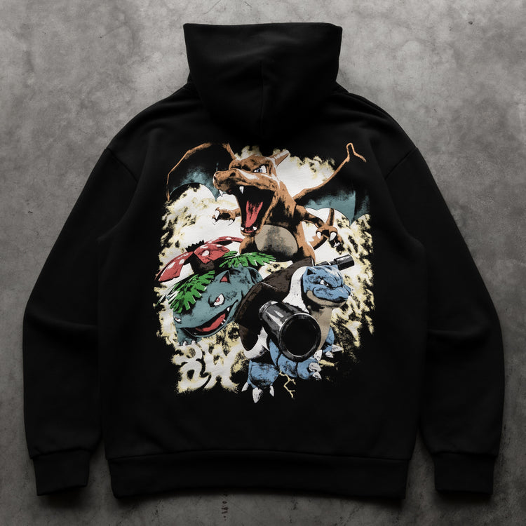 KANTO HOODIE BLACK BLACK