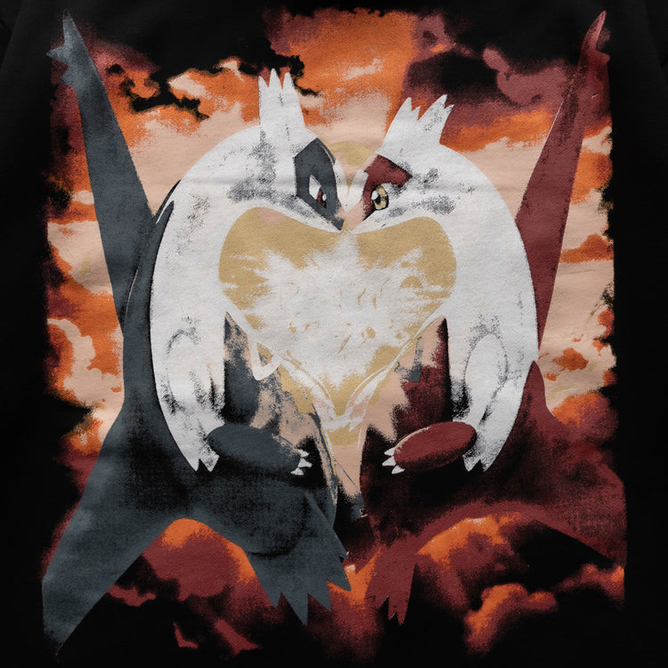 LOVEBIRDS HOODIE BLACK